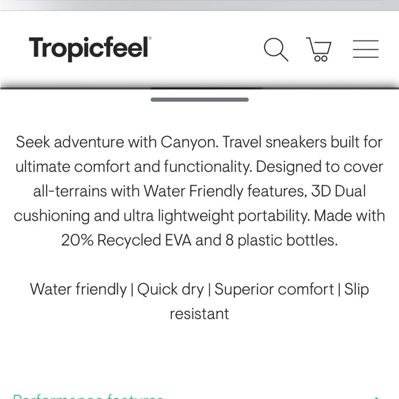 TropicFeel Canyon Water Sneakers in Asphalt Grey - Picture 4 of 5